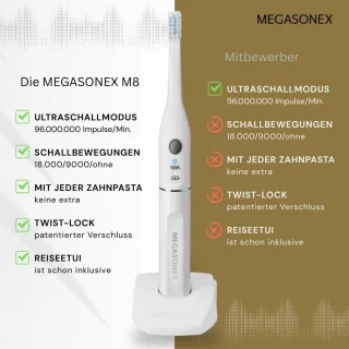 MEGASONEX M8 Ultrasone tandenborstel