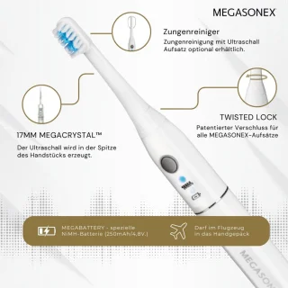 MEGASONEX M8 Ultrasone tandenborstel