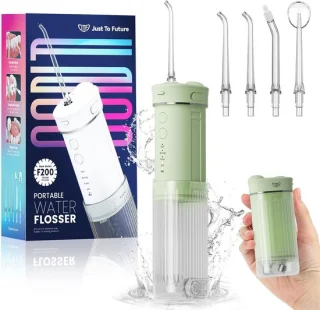 Mini monddouche waterflosser groen