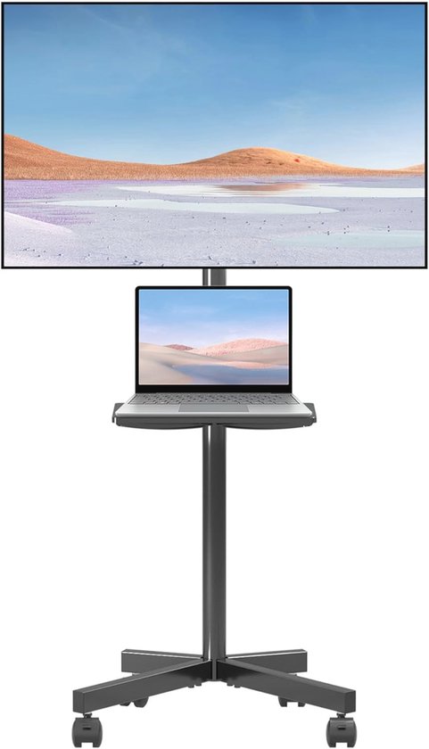 Mobiele TV-standaard met wielen voor 21-60 inch schermen