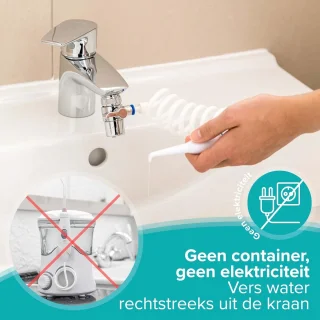 Wat vinden we goed aan de Monddouche Kraan - Waterflosser Reis