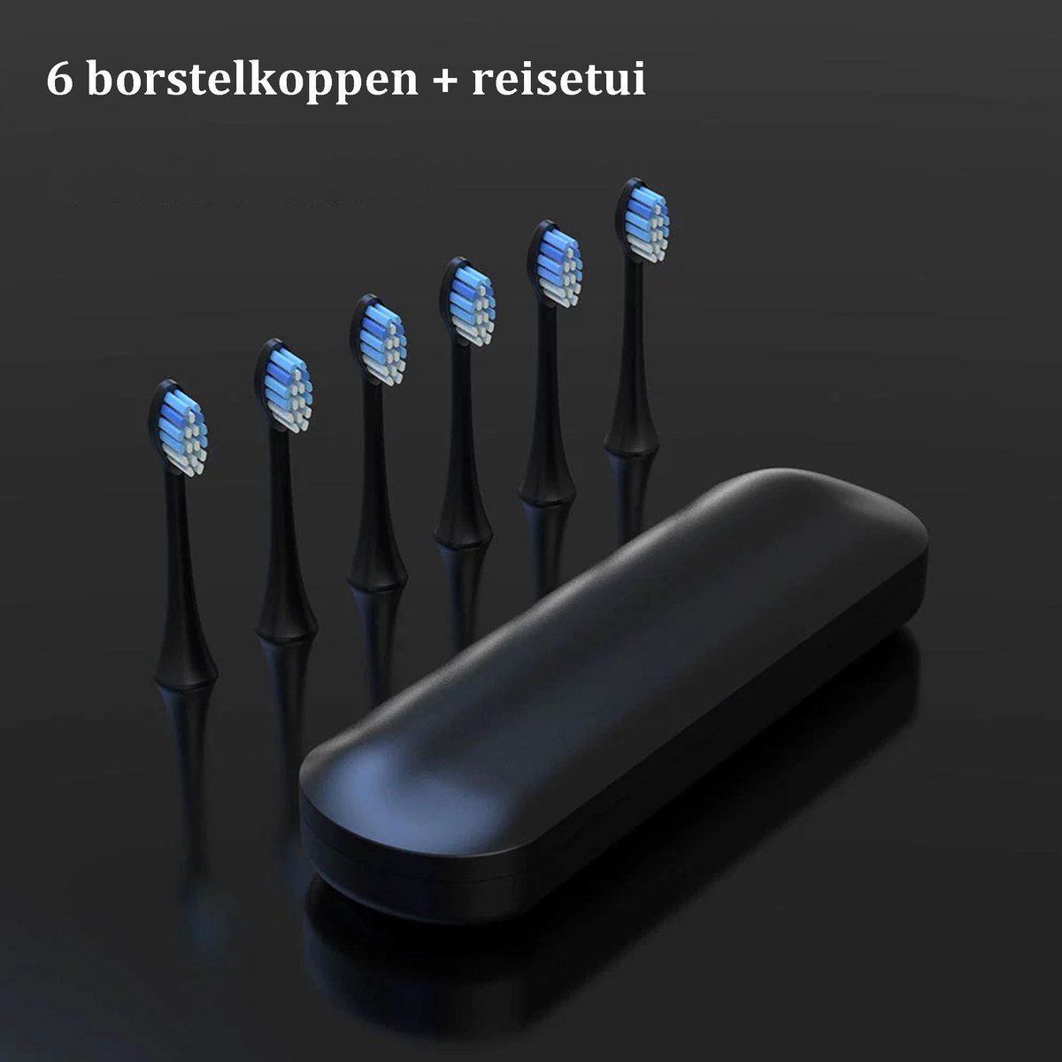 NAXSIR Elektrische Tandenborstel Met 6 Opzetborstels