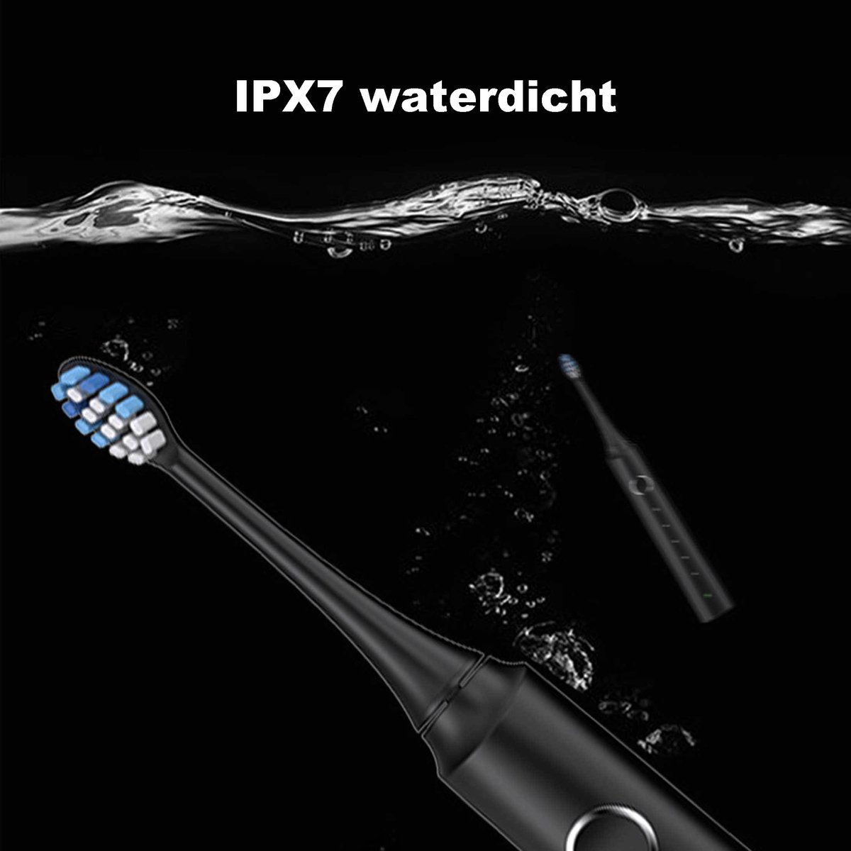 NAXSIR Elektrische Tandenborstel Met 6 Opzetborstels