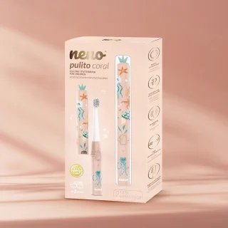 Neno Pulito Sonic Elektrische tandenborstel voor kinderen coral