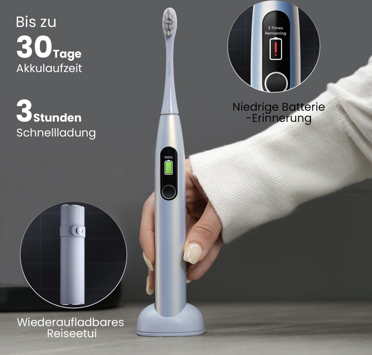 Oclean X Pro Srebrny