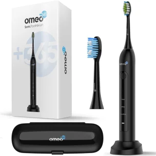 OMEO Classic Black & Teeth&Face Blue - Sonische tandenborstelset