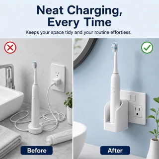 Oplader voor elektrische tandenborstel Oral B, EU-stekker zwart