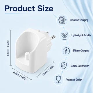 Oplader voor elektrische tandenborstel Oral B, EU-stekker (zwart)