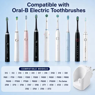 Oplader voor Oral B elektrische tandenborstel, zwart