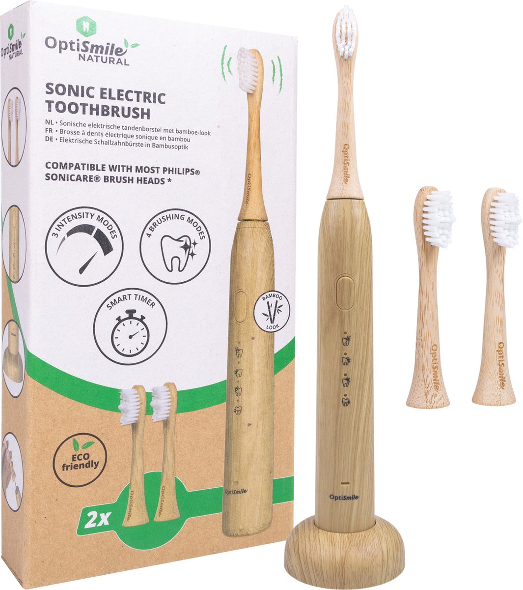 Optismile Natural Elektrische Tandenborstel Bamboe