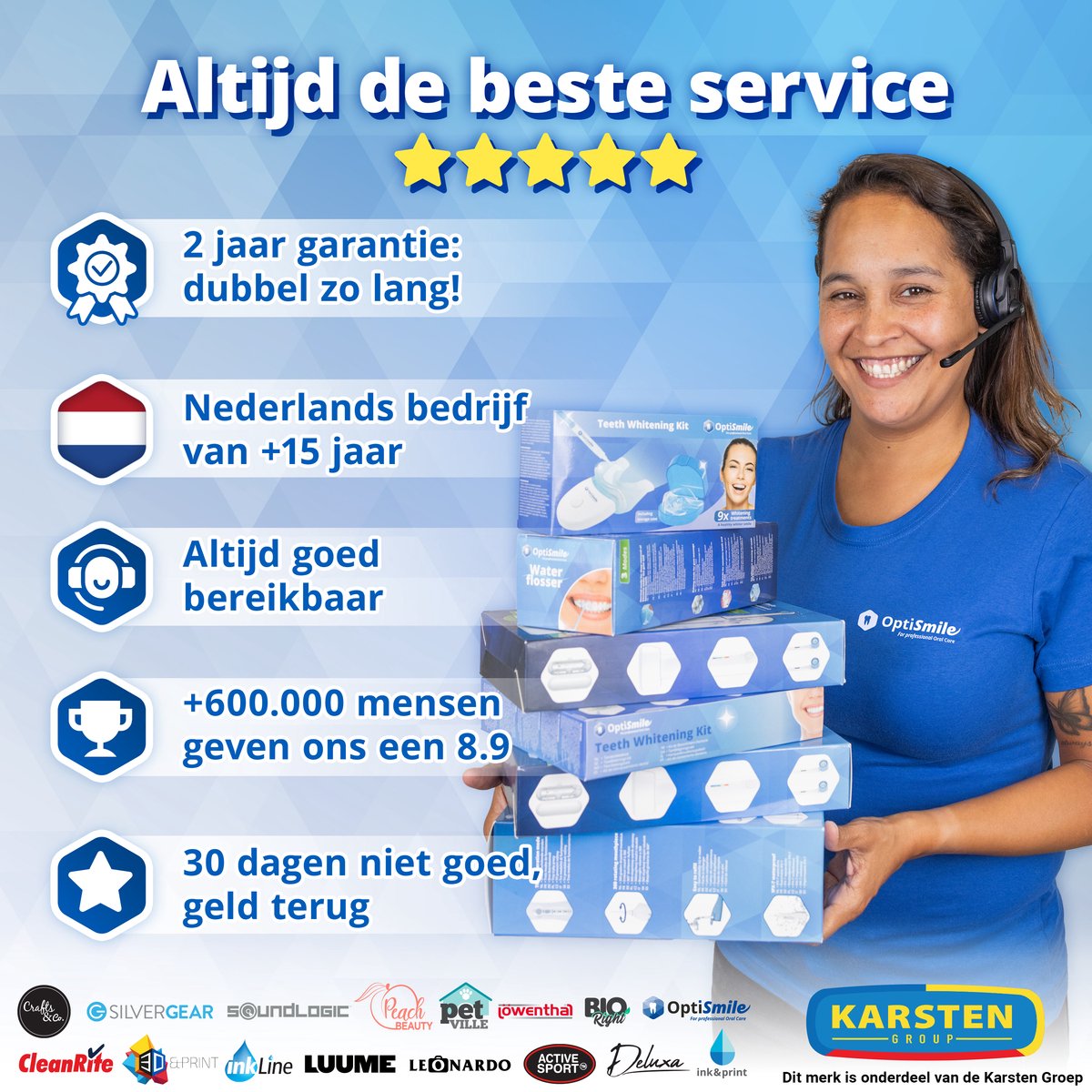 Optismile Natural Elektrische Tandenborstel Bamboe