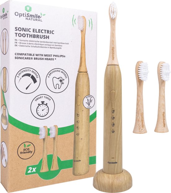 Optismile Natural Elektrische Tandenborstel Bamboe