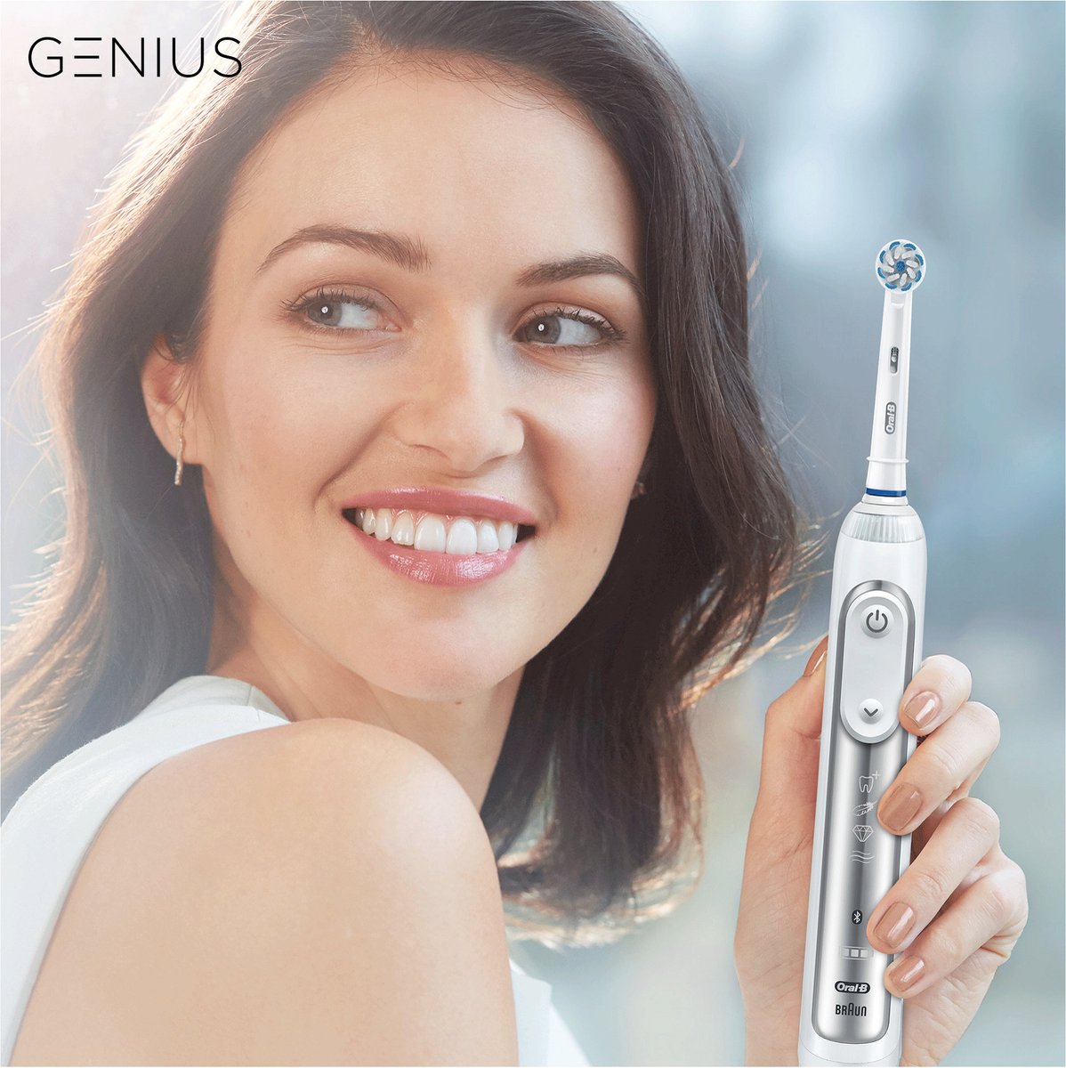 Oral-B Genius 8000N Elektrische Tandenborstel Wit
