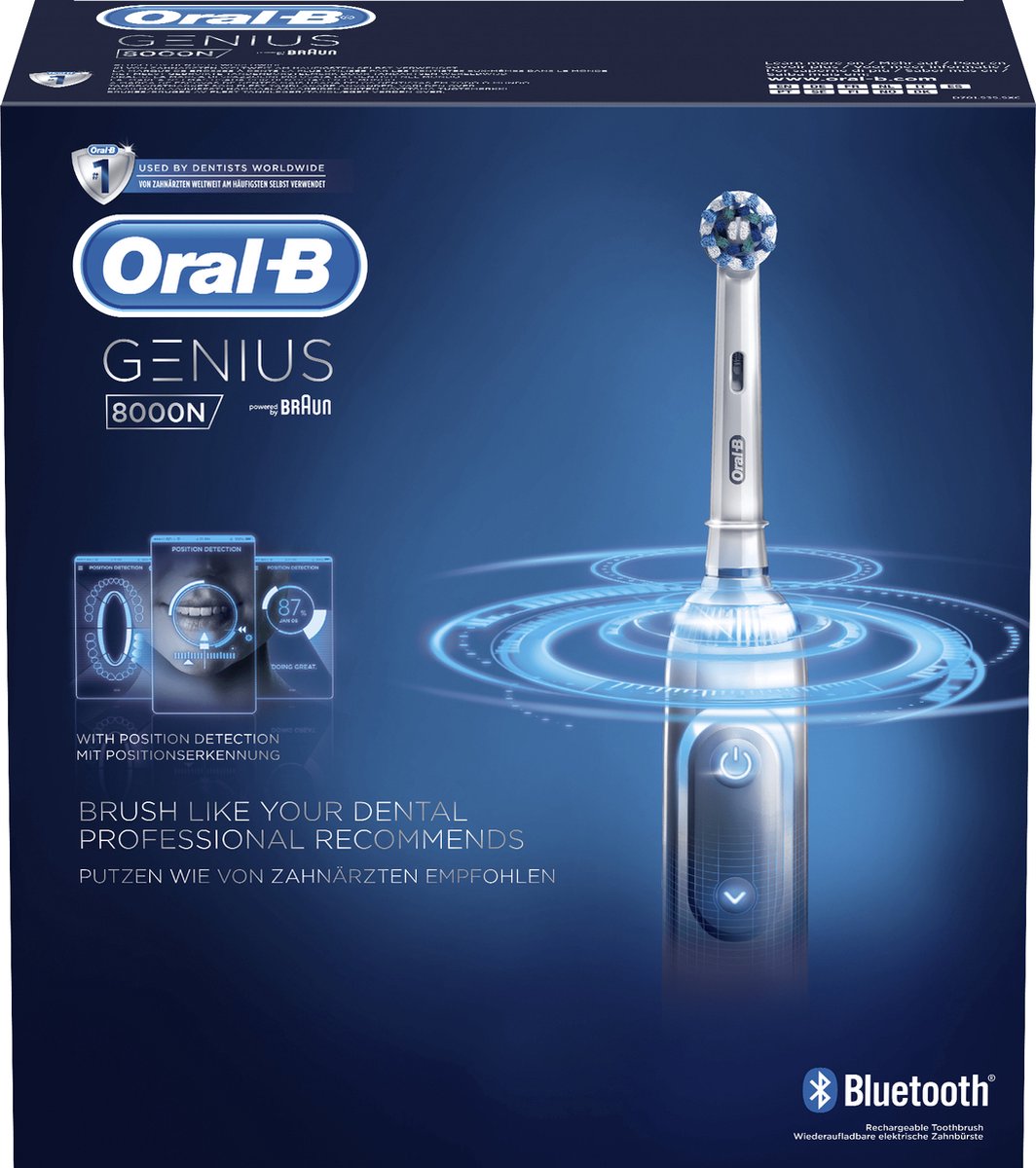 Oral-B Genius 8000N Elektrische Tandenborstel Wit