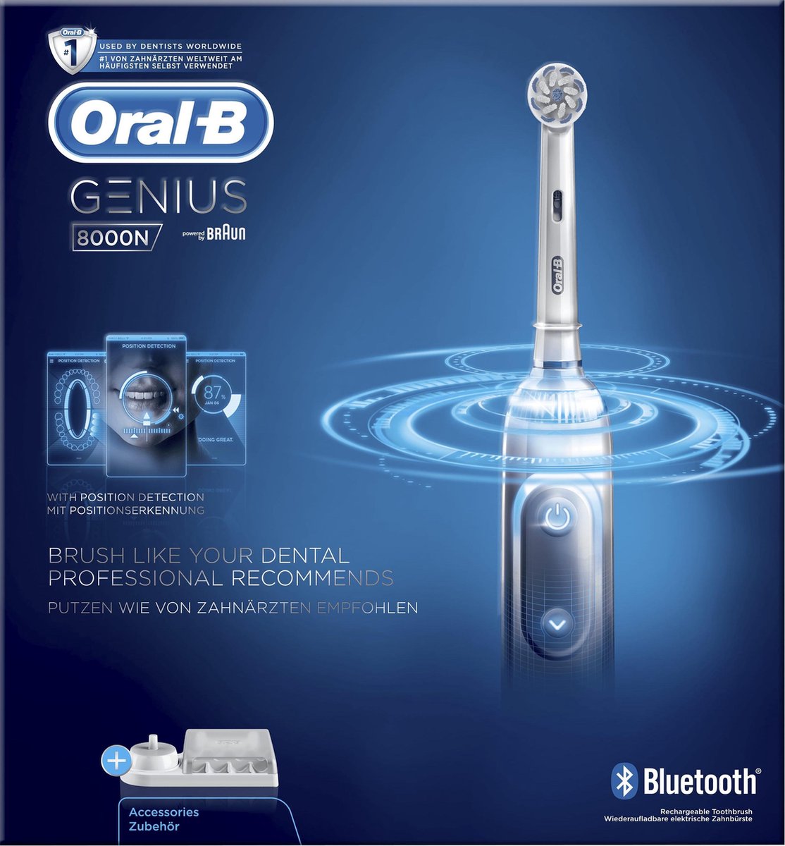 Oral-B Genius 8000N Elektrische Tandenborstel Wit