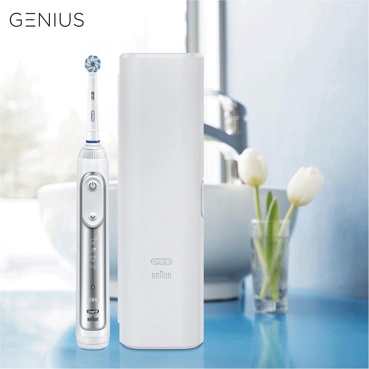 Oral-B Genius 8000N Elektrische Tandenborstel Wit