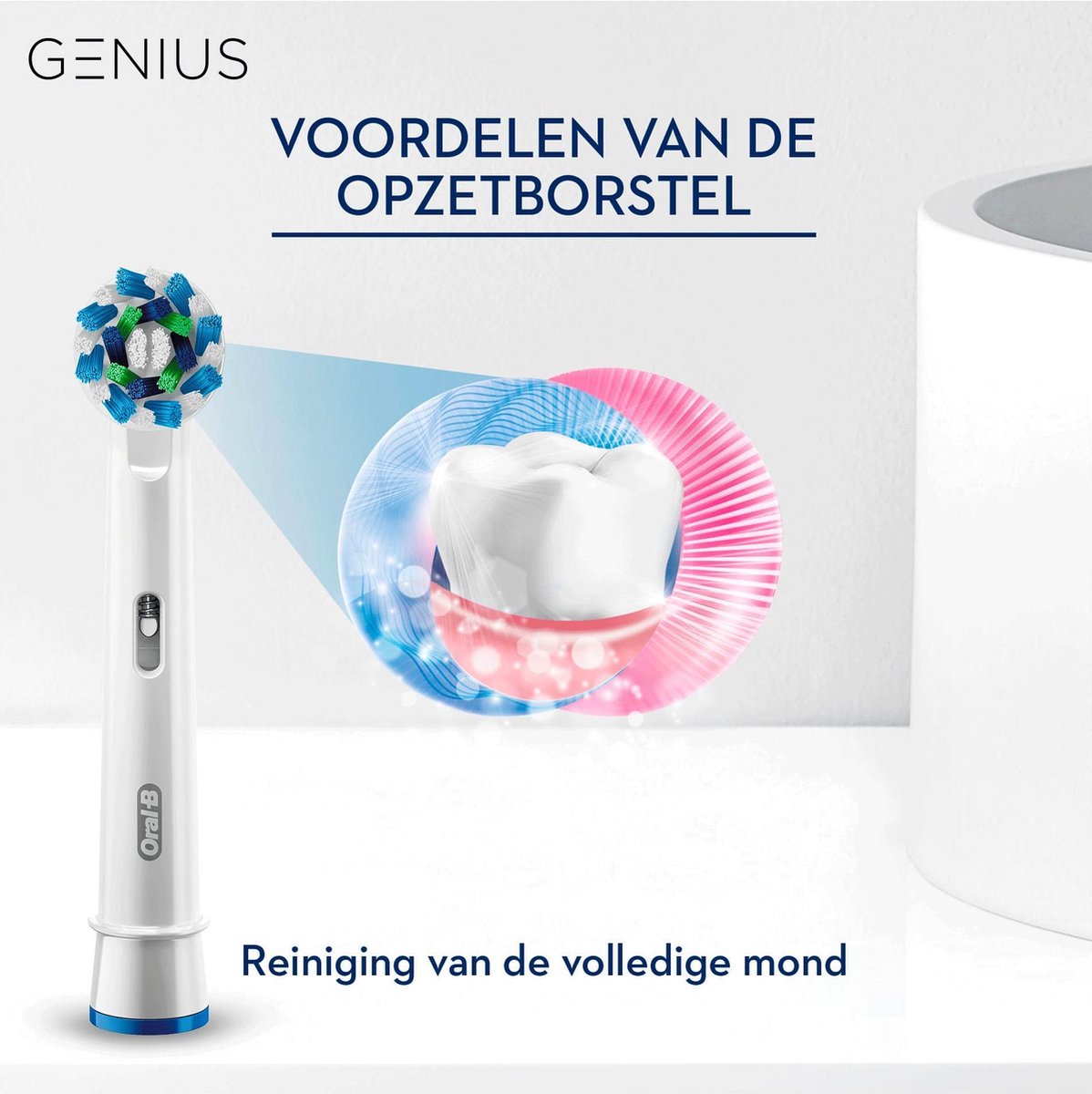 Oral-B Genius 8000N Elektrische Tandenborstel Wit