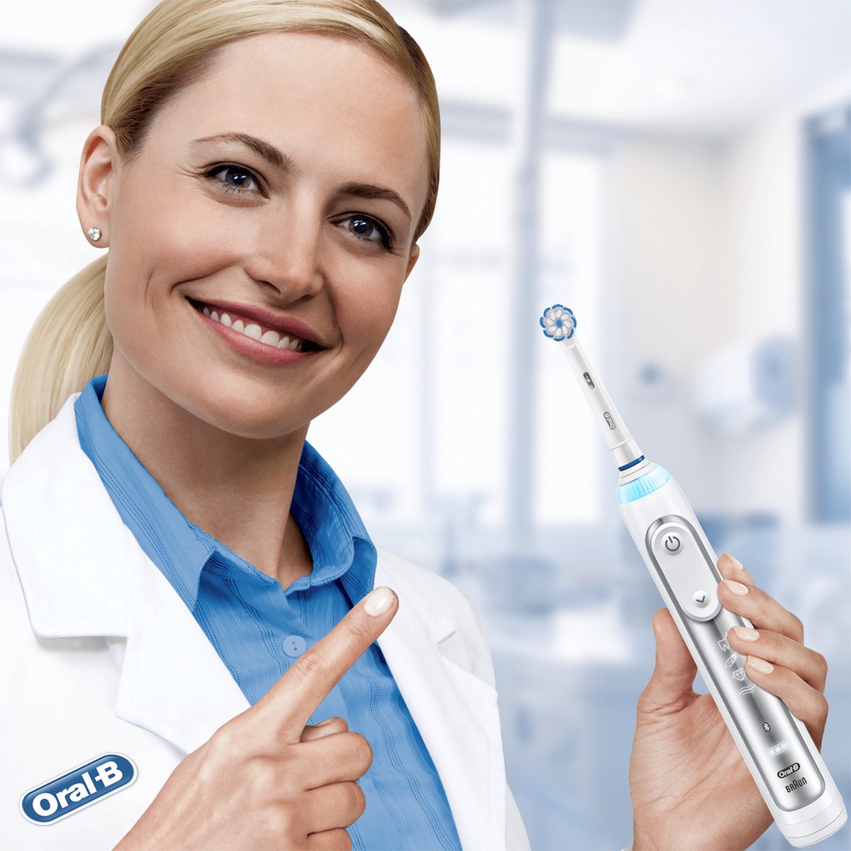 Oral-B Genius 8100S Elektrische Tandenborstel Zilver