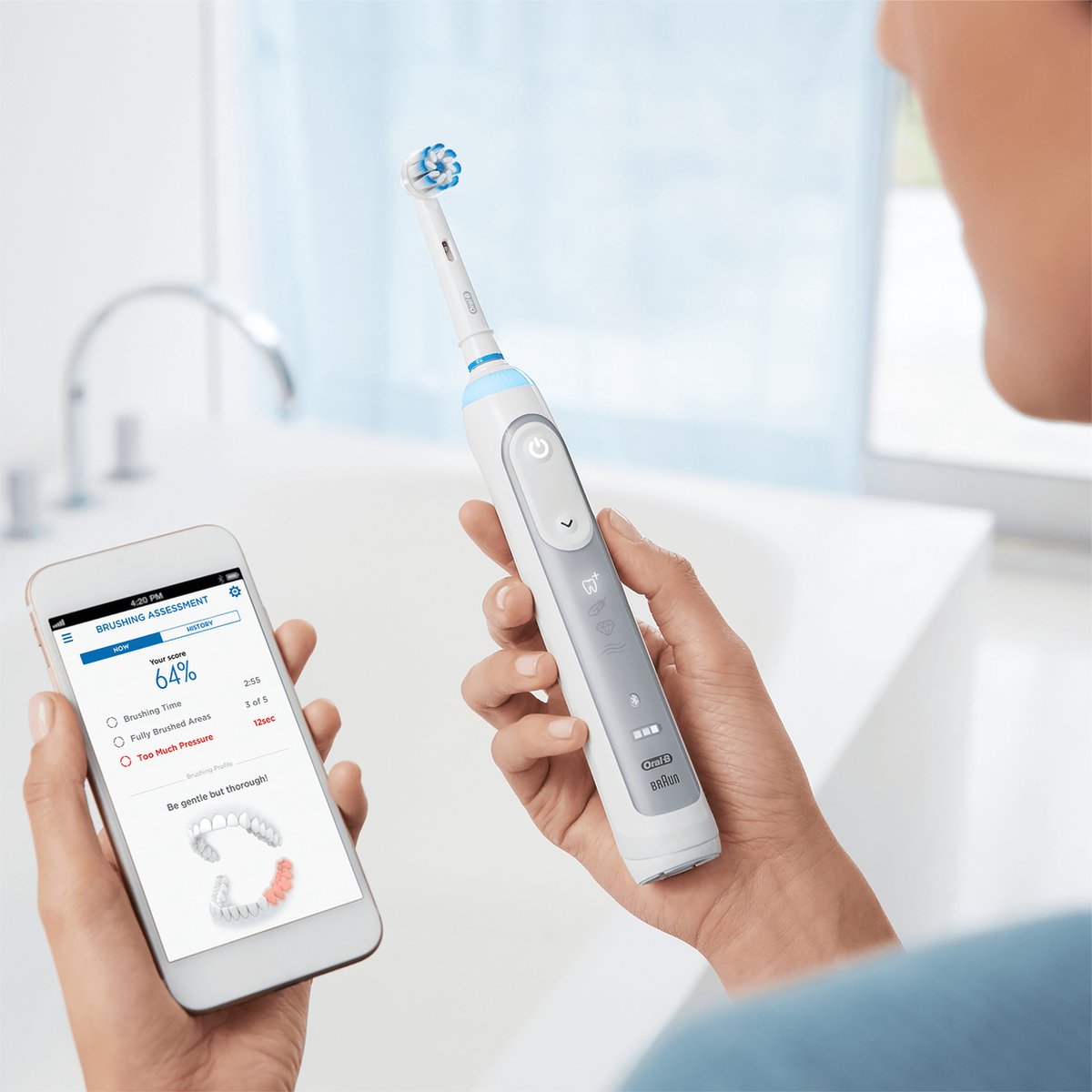 Oral-B Genius 8100S Elektrische Tandenborstel Zilver