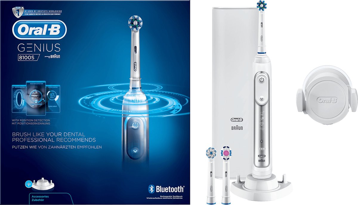 Oral-B Genius 8100S Elektrische Tandenborstel Zilver
