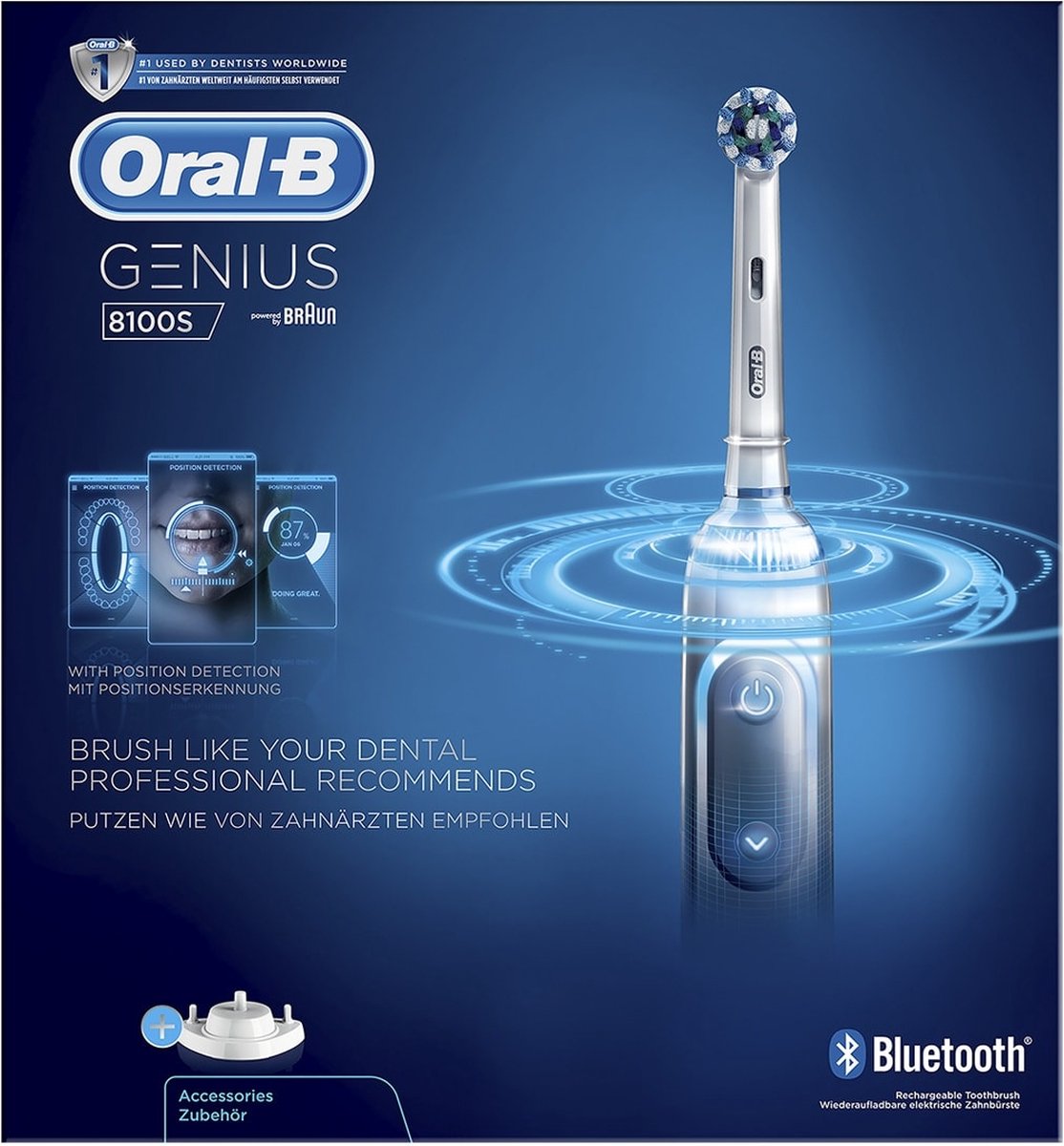 Oral-B Genius 8100S Elektrische Tandenborstel Zilver