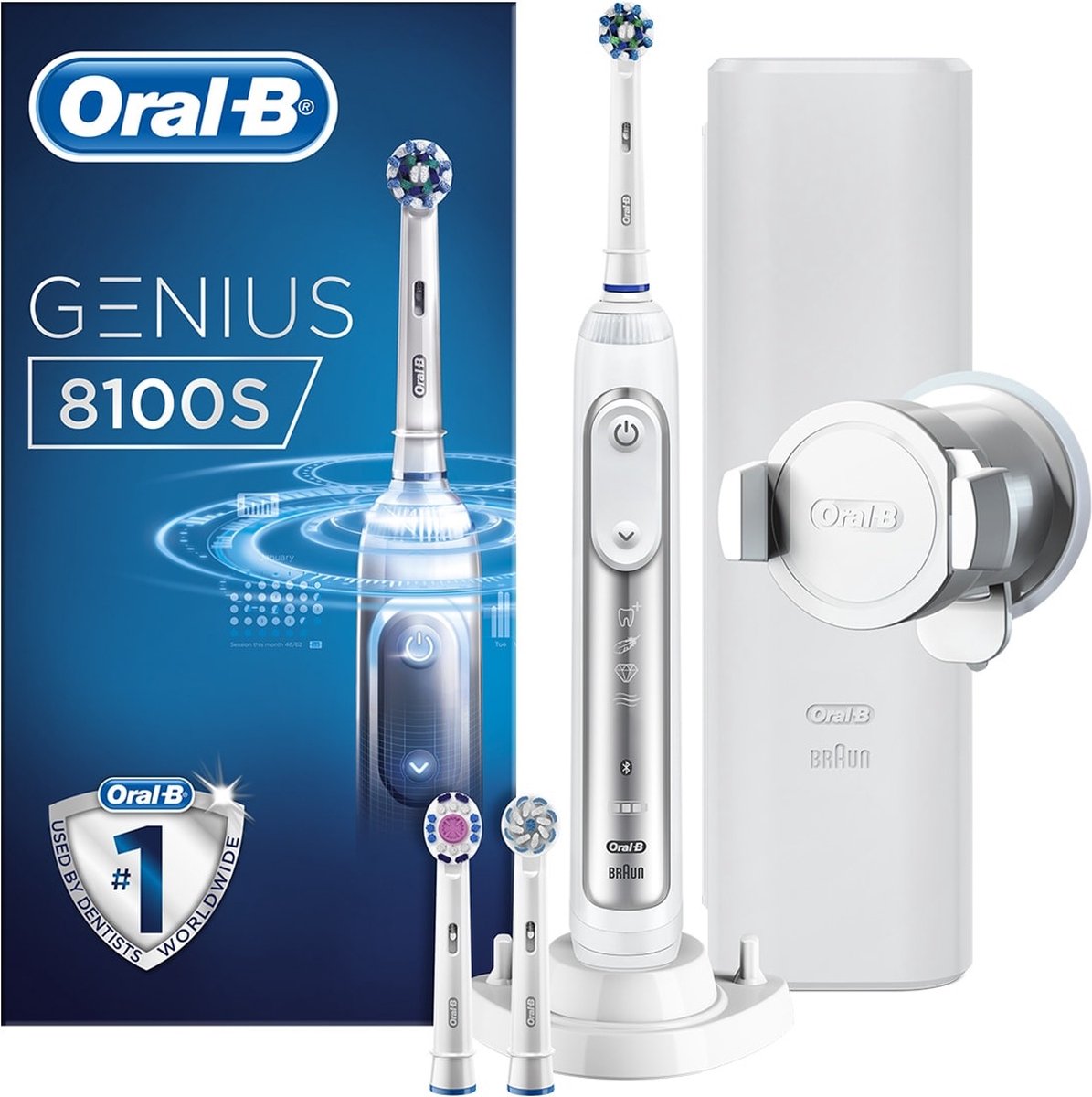 Oral-B Genius 8100S Elektrische Tandenborstel Zilver