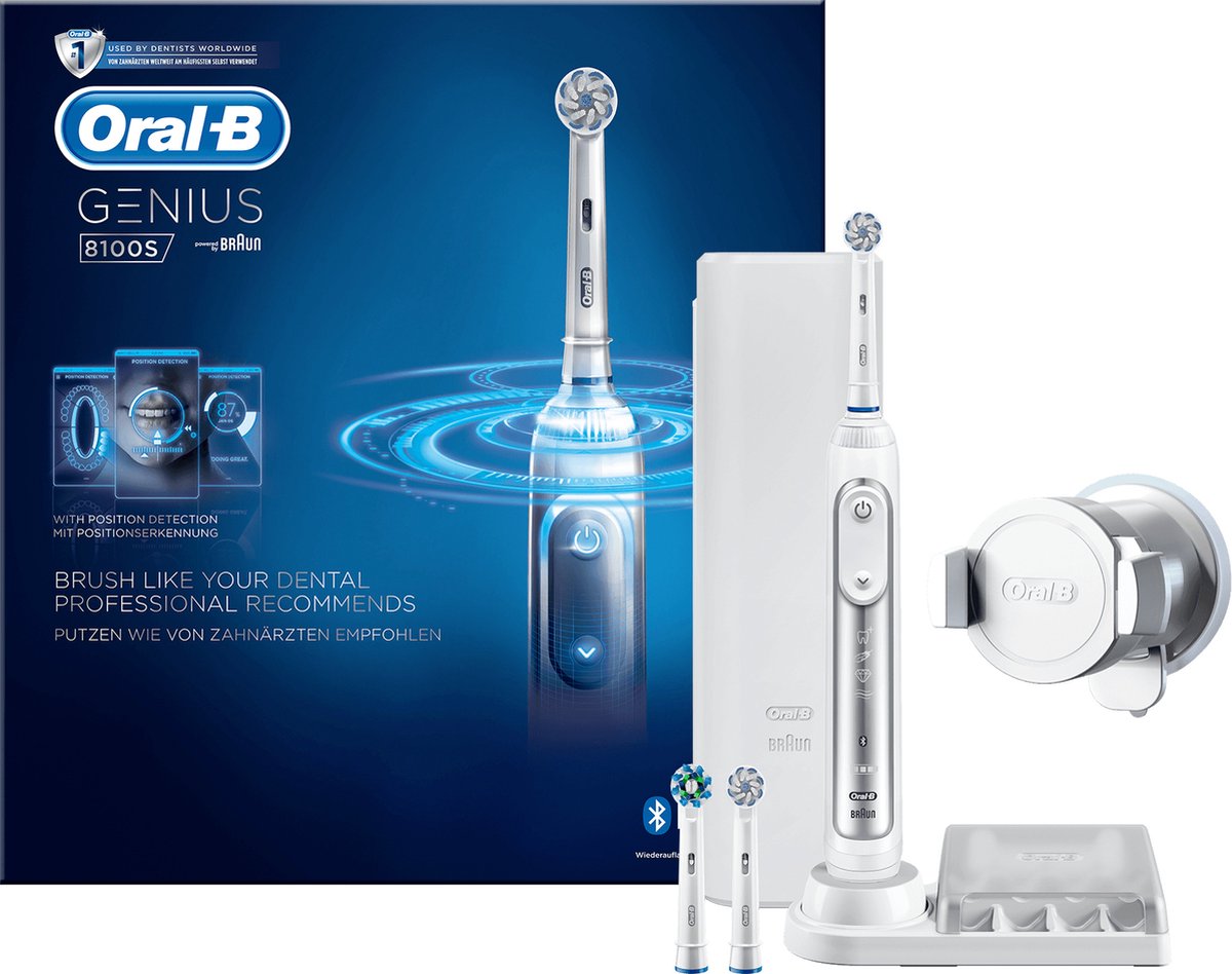Oral-B Genius 8100S Elektrische Tandenborstel Zilver