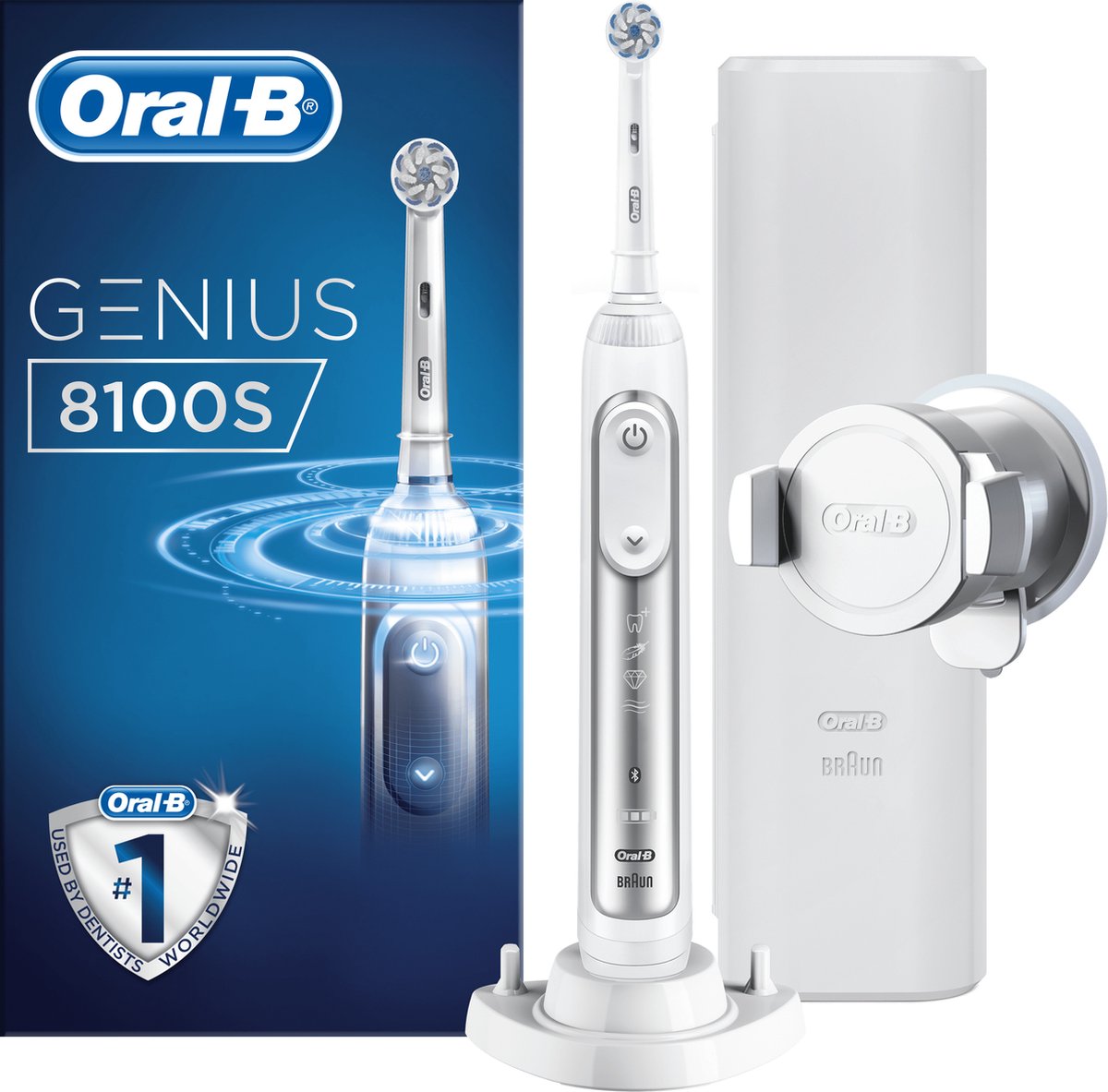 Oral-B Genius 8100S Elektrische Tandenborstel Zilver