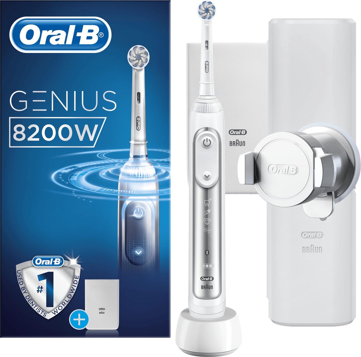 Oral-B Genius 8200W Elektrische Tandenborstel Zilver