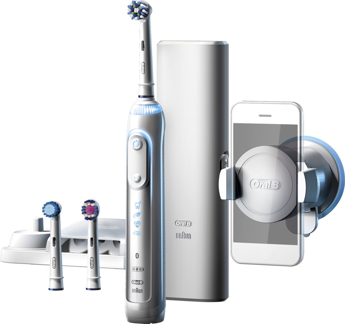 Oral-B Genius 8200W Elektrische Tandenborstel Zilver