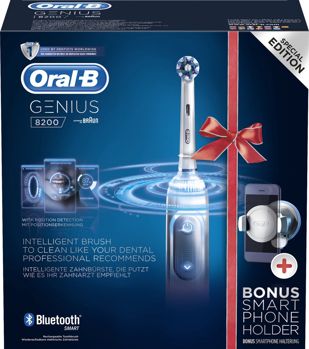 Oral-B Genius 8200W Elektrische Tandenborstel Zilver
