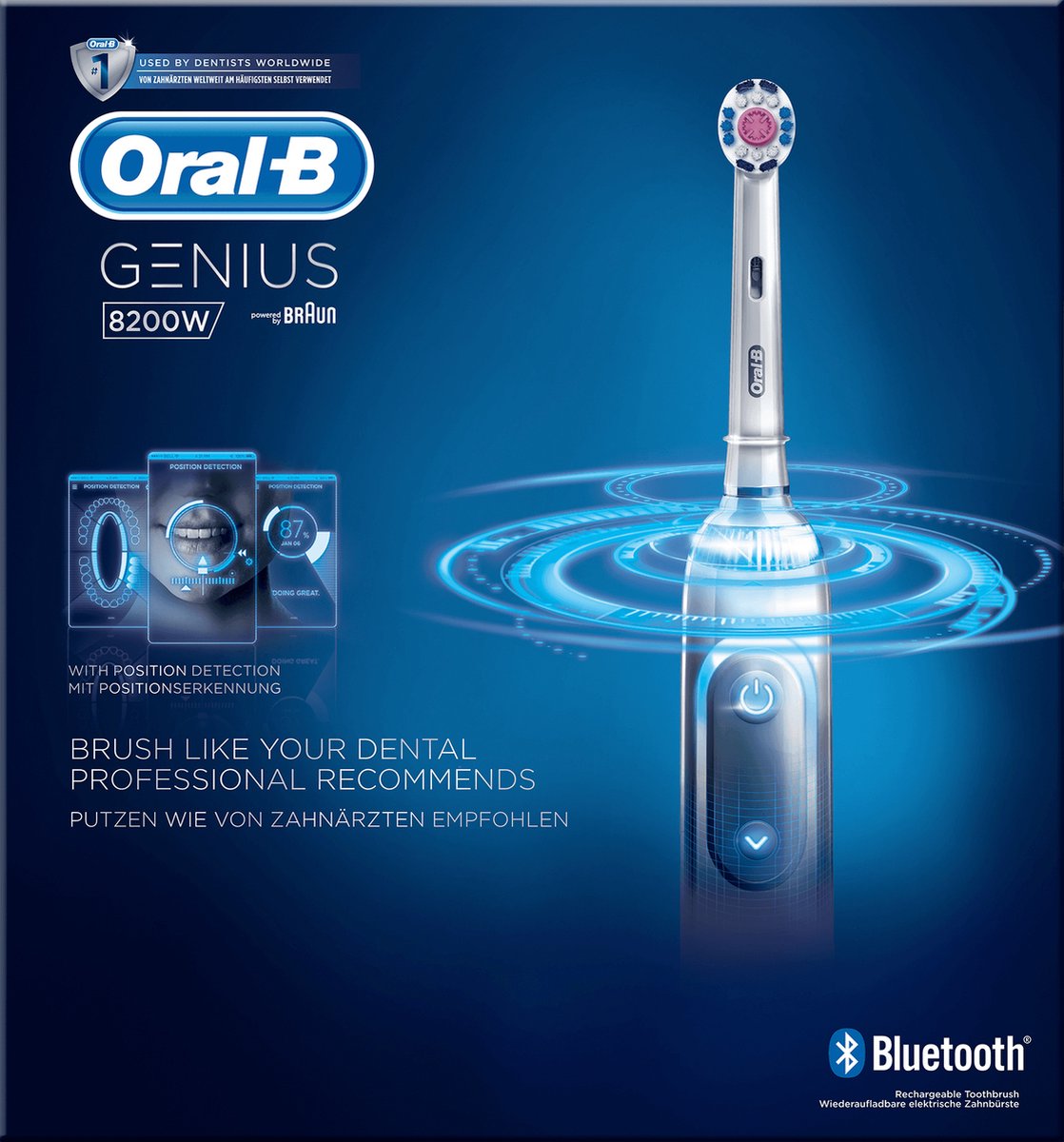 Oral-B Genius 8200W Elektrische Tandenborstel Zilver