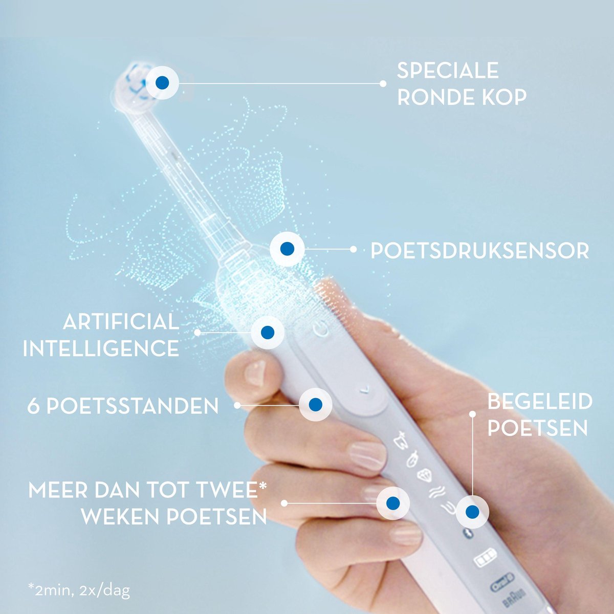 Oral-B Genius X 20100S Elektrische Tandenborstel Wit