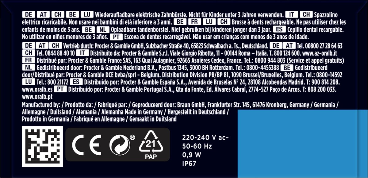 Oral-B Genius X wit elektrische tandenborstel Braun