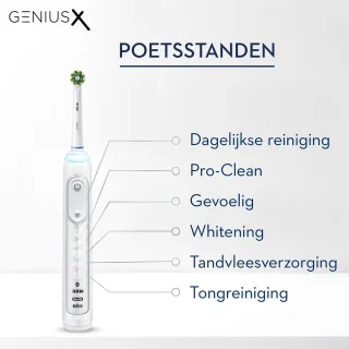 Oral-B Genius X wit elektrische tandenborstel Braun