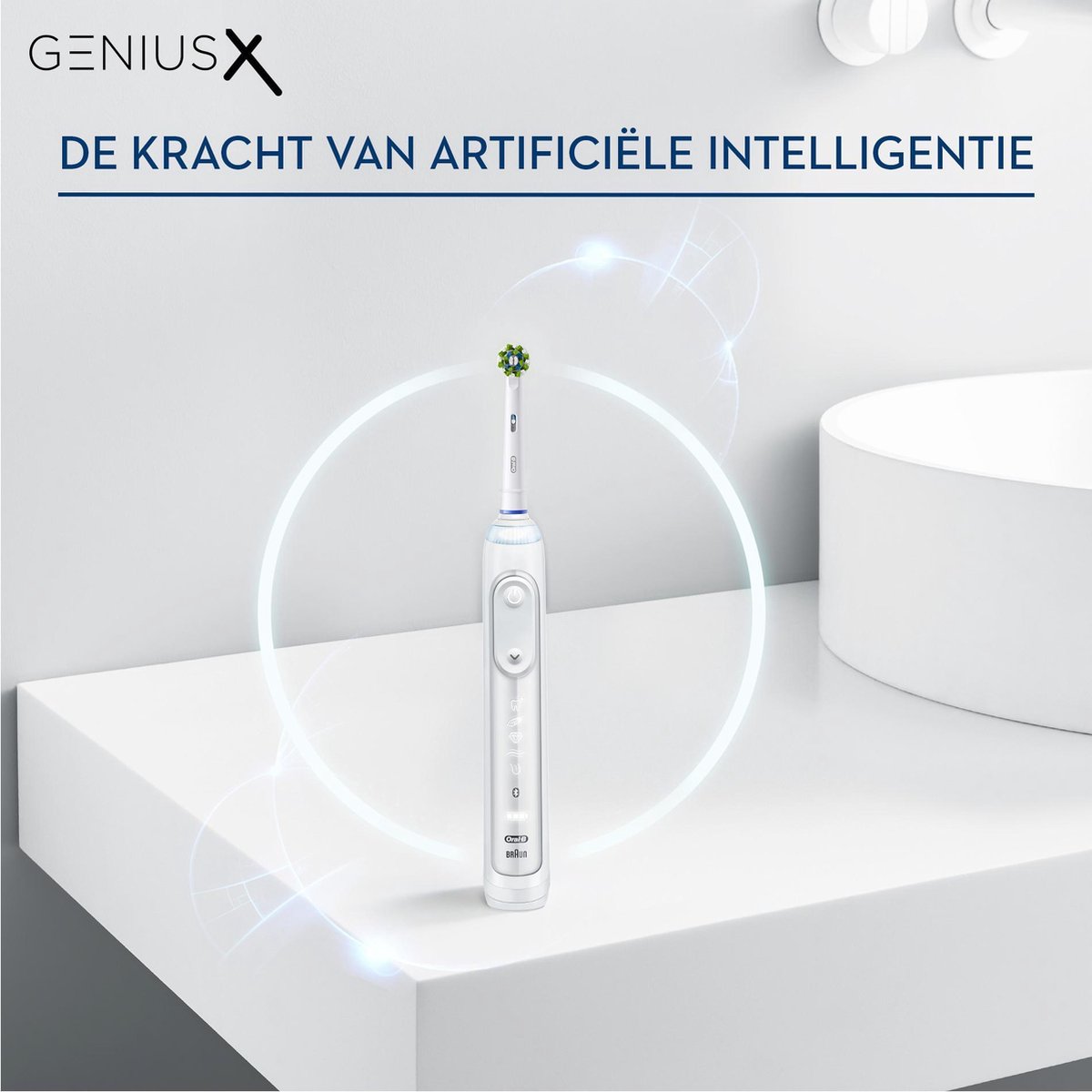 Oral-B Genius X wit elektrische tandenborstel Braun