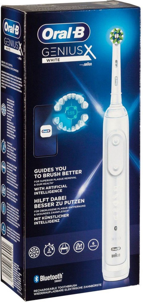 Oral-B Genius X wit elektrische tandenborstel Braun