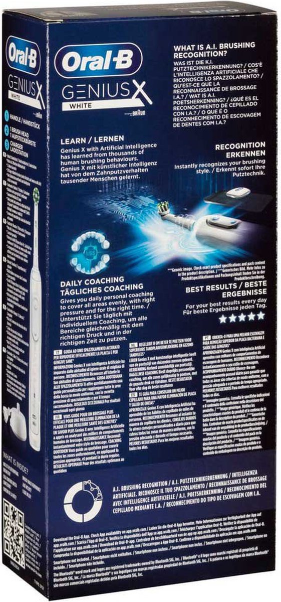 Oral-B Genius X wit elektrische tandenborstel Braun