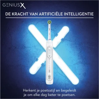 Oral-B Genius X wit elektrische tandenborstel Braun