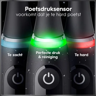 Oral-B iO 10 elektrische tandenborstel duopack - zwart en zwart - 4 opzetborstels