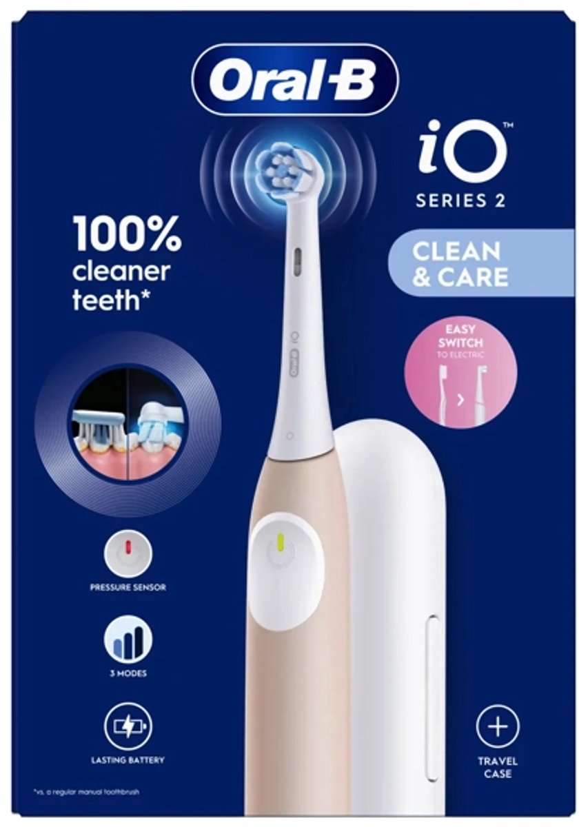 De Oral-B iO 2 Calm Pink Elektrische Tandenborstel in één oogopslag