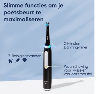 Oral-B iO 3 Duo Elektrische Tandenborstel Zwart Roze