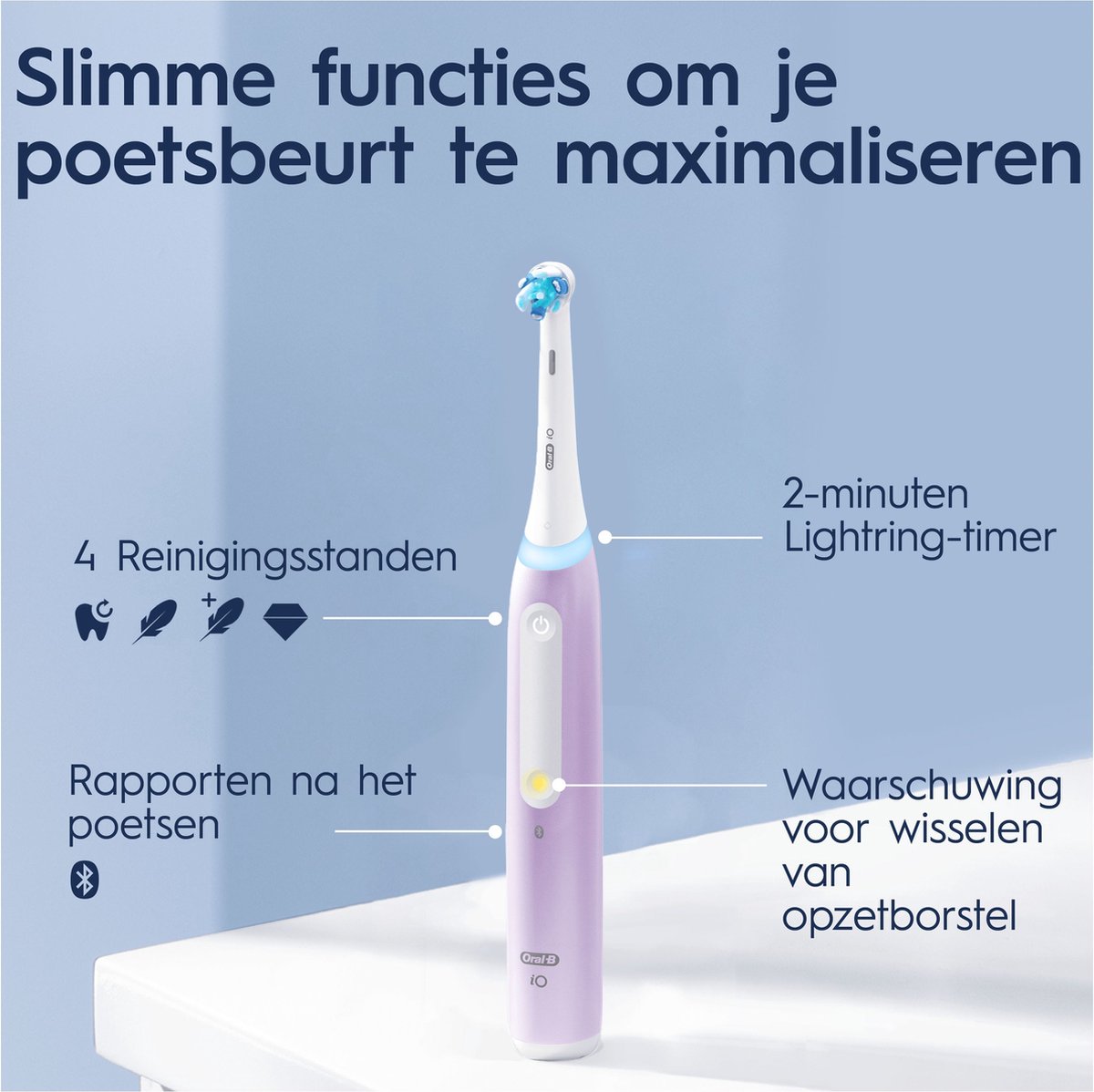 Oral-B iO 4N Elektrische Tandenborstel Lavendel