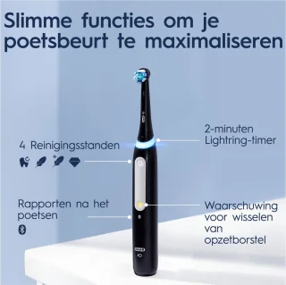 Oral-B iO 4N Elektrische Tandenborstel Zwart Wit Braun