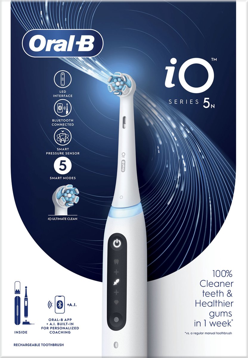 Oral-B iO 5N Elektrische Tandenborstel Wit