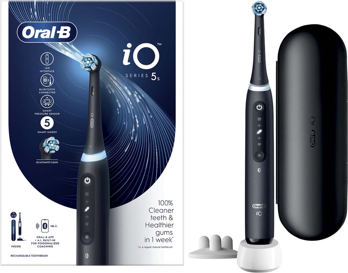 Wat vinden we goed aan de Oral-B iO 5S Elektrische Tandenborstel Zwart