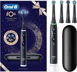 Oral-B iO 6 elektrische tandenborstel - Zwarte lava - kersteditie