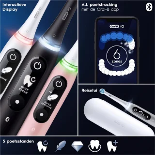 Oral-B iO 6 Elektrische Tandenborstel Zwart/Roze