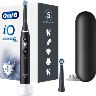 Oral-B iO 6 Zwarte elektrische tandenborstel volwassenen