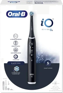 Oral-B iO 6 Zwarte elektrische tandenborstel volwassenen